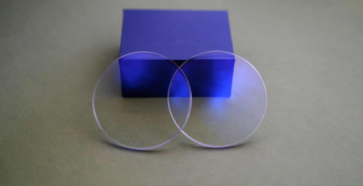 1.61 blue cut high index lens pair with blue reflection for optical lens programs