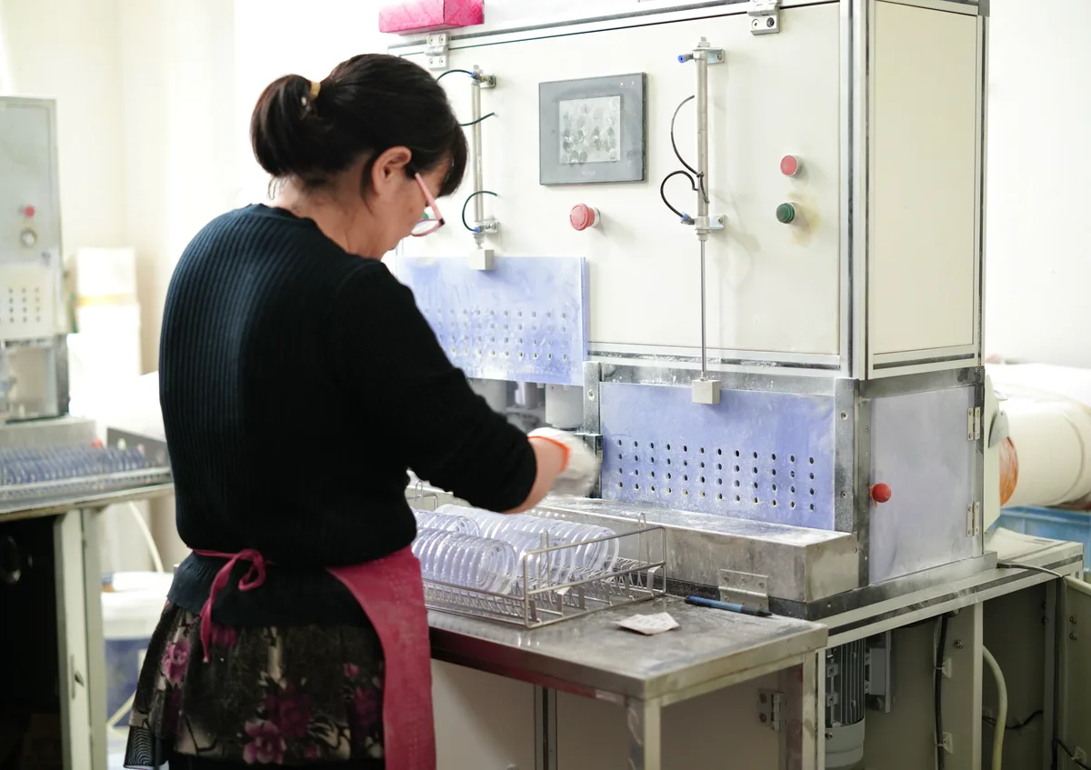 RX Production Data for optical lens manufacturing