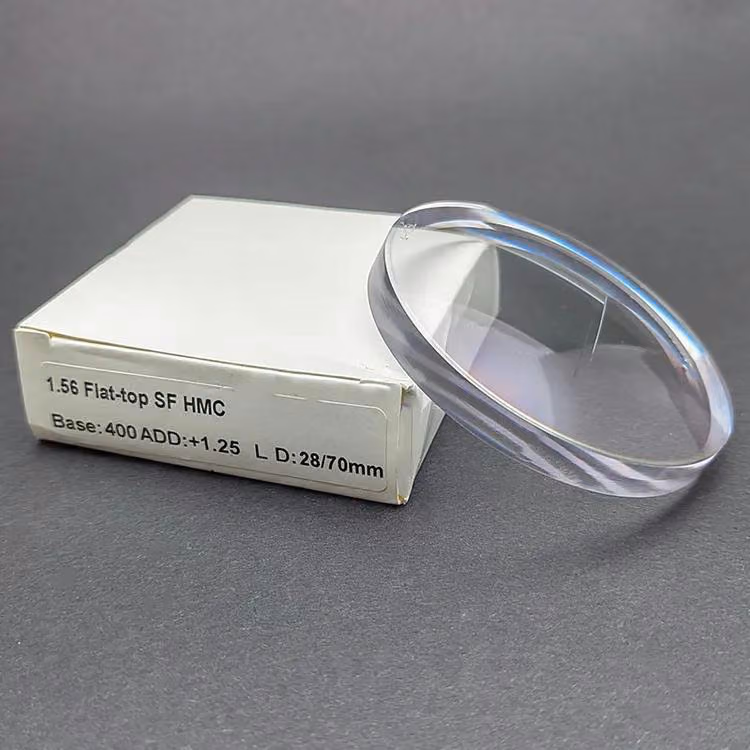 Semi-finished bifocal lens blanks for optical labs